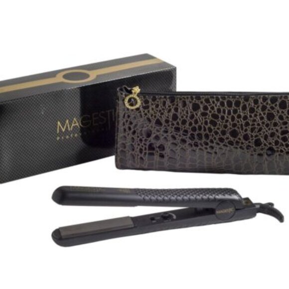 Majestic Black Hair Styler with Crocodile Pattern Case - Picture 1 of 3